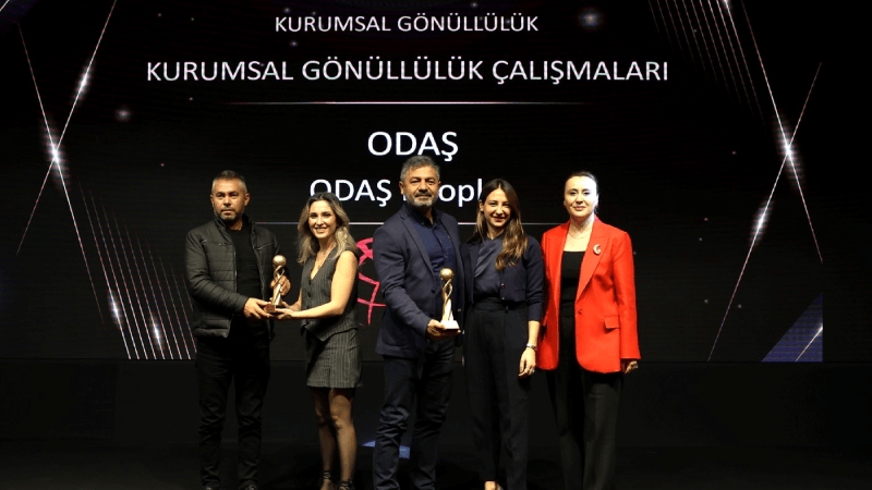 ODAŞ’a Toplumsal Fayda Ödülü: 2024'te 2 bin 709 gönüllü çalışma saati ODAŞ’a Toplumsal Fayda Ödülü: 2024'te 2 bin 709 gönüllü çalışma saati
