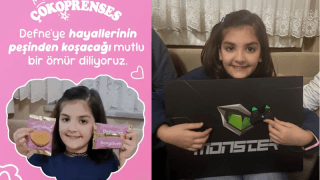 "Çokoprenses"in tasarımcısı Defne'ye Monster Notebook'tan hediye...