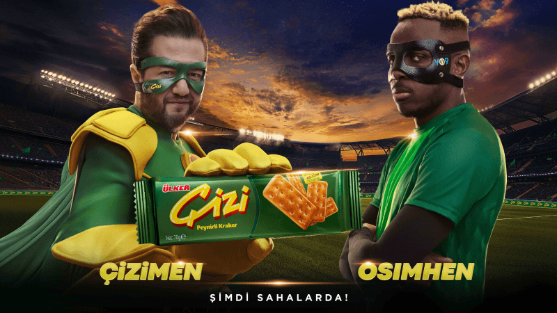 Futbolseverler Osimhen’e, Osimhen Ülker Çizi’ye hayran Futbolseverler Osimhen’e, Osimhen Ülker Çizi’ye hayran