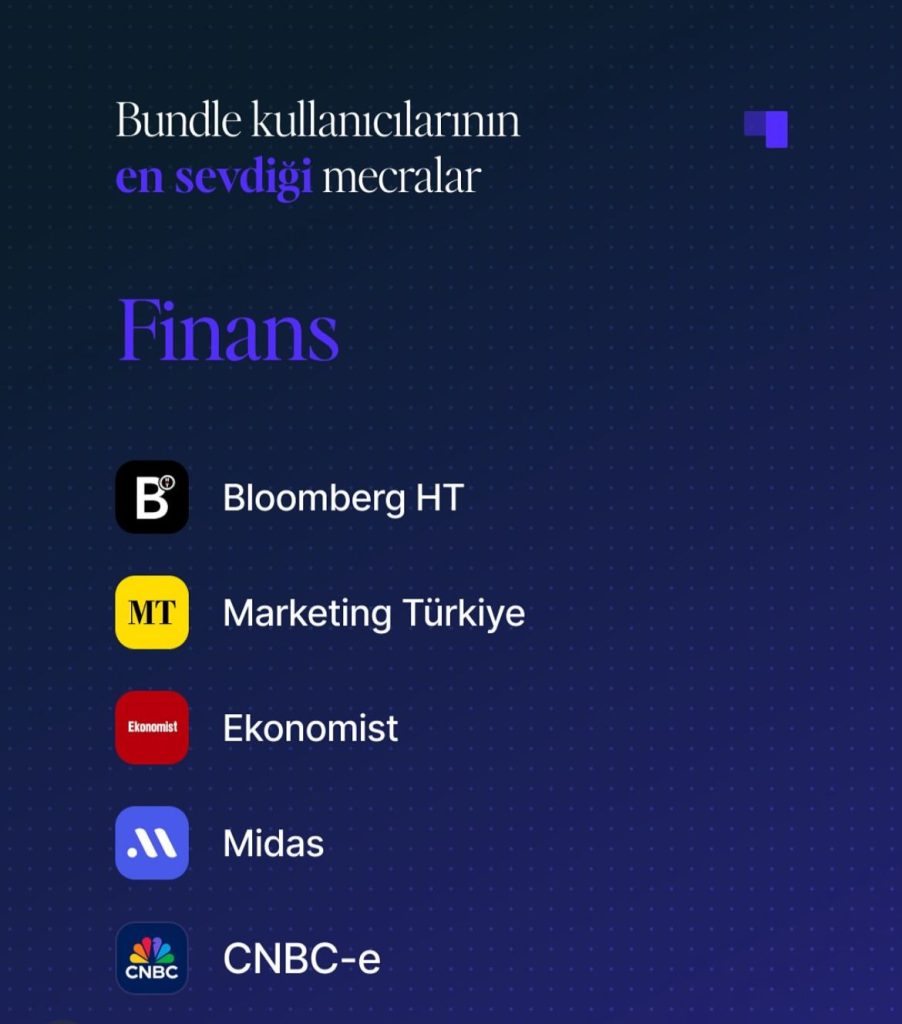 Bundle kullanıcıları Marketing Türkiye okumayı seviyor! Bundle kullanıcıları Marketing Türkiye okumayı seviyor!