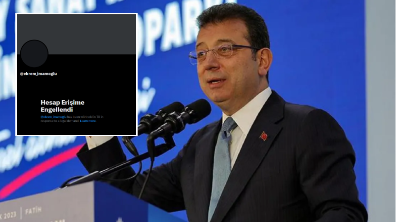 Ekrem İmamoğlu'nun X hesabına erişim engeli getirildi Ekrem İmamoğlu'nun X hesabına erişim engeli getirildi