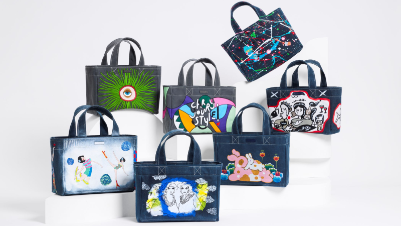Tote Bag'ler sanat eserine dönüştü... Tote Bag'ler sanat eserine dönüştü...