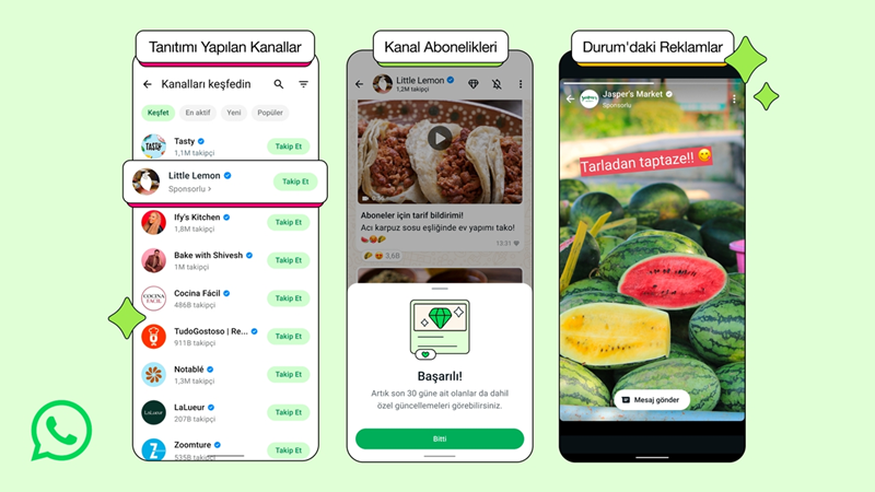 WhatsApp, "Güncellemeler" sekmesini sosyal medya alanına dönüştürüyor WhatsApp, "Güncellemeler" sekmesini sosyal medya alanına dönüştürüyor