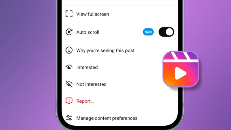 Instagram Reels'lara otomatik kaydırma özelliği geliyor Instagram Reels'lara otomatik kaydırma özelliği geliyor