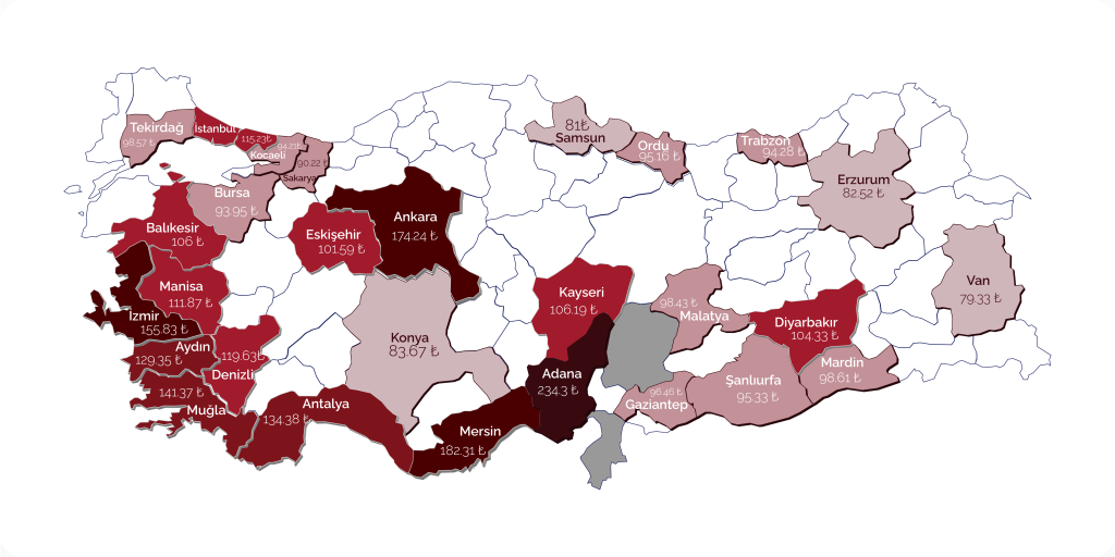 Lahmacun endeksi: Mersin rekor kırdı, Gaziantep sürpriz yaptı Lahmacun endeksi: Mersin rekor kırdı, Gaziantep sürpriz yaptı