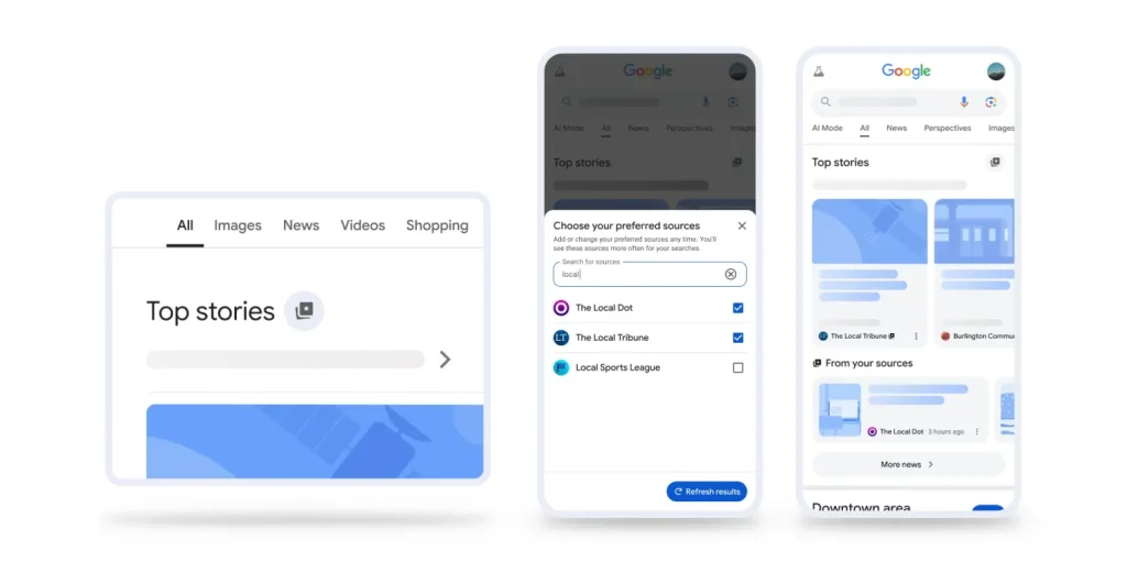 Haber aramalarında yeni dönem: Google, favori kaynak seçme özelliğini tanıttı Haber aramalarında yeni dönem: Google, favori kaynak seçme özelliğini tanıttı