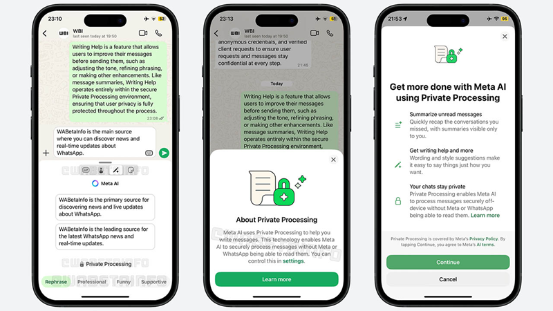 Whatsapp'tan mesajlara yapay zeka dokunuşu Whatsapp'tan mesajlara yapay zeka dokunuşu