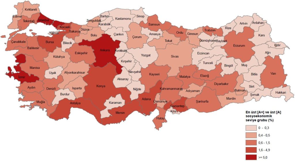 Türkiye'nin sosyoekonomik haritası açıklandı! Sadece küçük bir kesim zirvede... Türkiye'nin sosyoekonomik haritası açıklandı! Sadece küçük bir kesim zirvede...