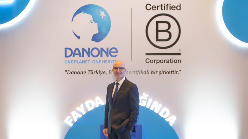 Danone Türkiye, B Corp sertifikasıyla "işini iyilik için kullanan" şirketler arasına katıldı Danone Türkiye, B Corp sertifikasıyla "işini iyilik için kullanan" şirketler arasına katıldı