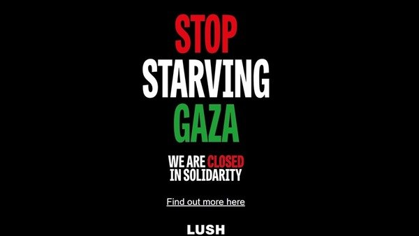 Lush’tan radikal marka aktivizmi: İngiltere’deki tüm mağazalarını Gazze için kapattı Lush’tan radikal marka aktivizmi: İngiltere’deki tüm mağazalarını Gazze için kapattı