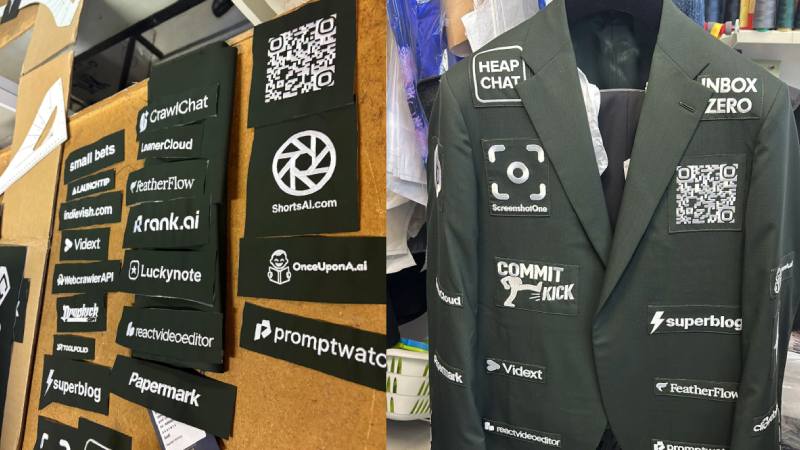 Düğün masraflarını karşılamak isteyen damat, damatlığına reklam aldı