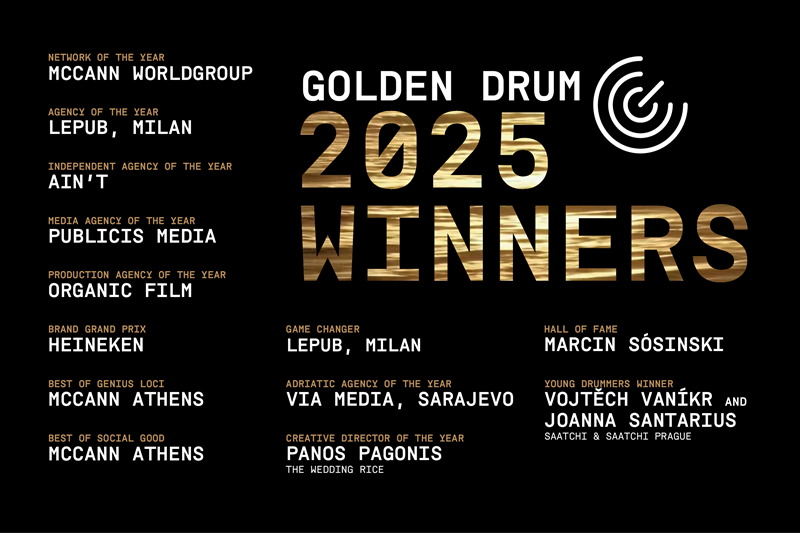 Golden Drum 2025'in sonuçları açıklandı... TBWA Istanbul'a tam 9 ödül! Golden Drum 2025'in sonuçları açıklandı... TBWA Istanbul'a tam 9 ödül!