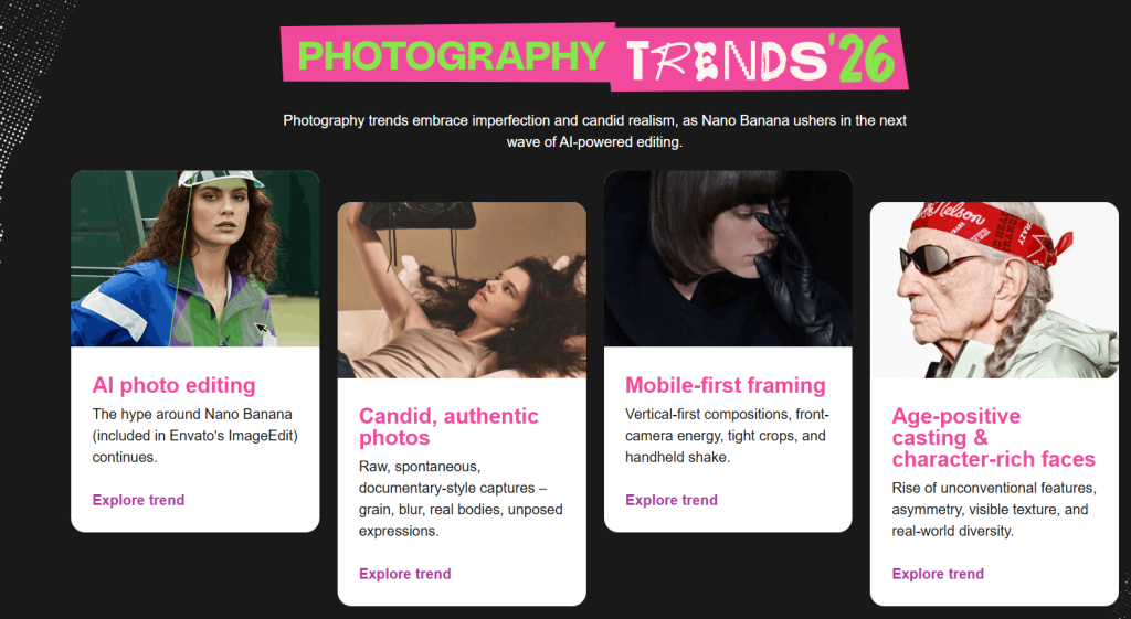 Envato, 2026’nın yaratıcılık trendlerini açıkladı: Kusursuzluktan özgürlüğe geçiliyor