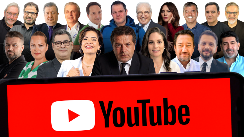 YouTube'ta Kasım ayının en çok izlenen gazetecileri...