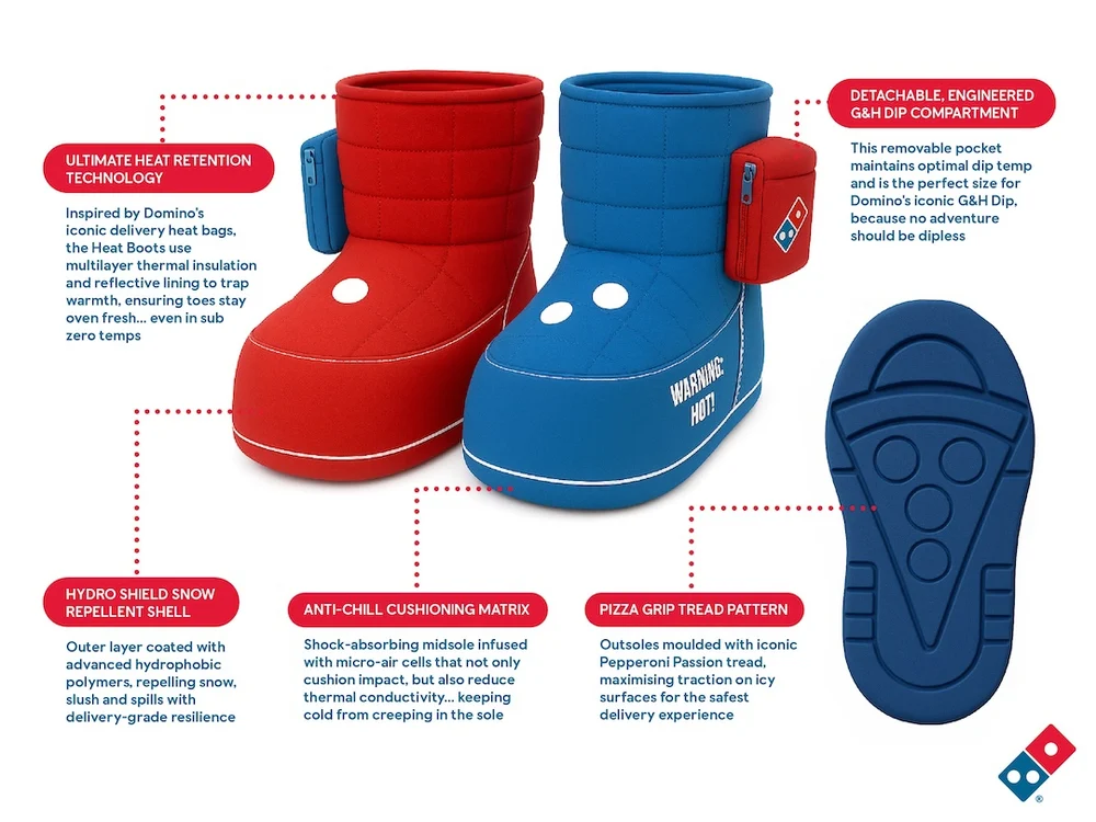 Domino’s bu kez pizzayı değil, ayakları sıcak tutuyor!