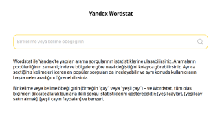 Ücretsiz analiz aracı Wordstat, Türkiye'de kullanıma sunuldu