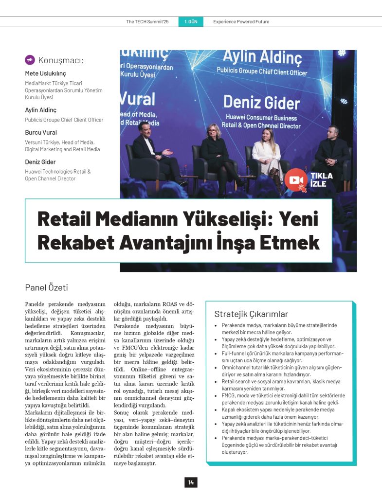 Retail medianın yükselişi: Yeni rekabet avantajını inşa etmek...