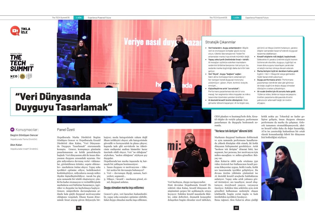 Pazarlamanın yeni denklemi: "Veri haritaysa, duygu navigasyondur"