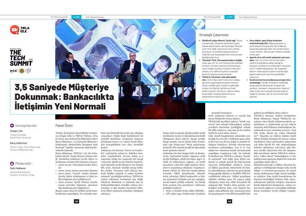 Bankacılıkta iletişimin yeni normali: 3,5 saniyede müşteriye dokunmak