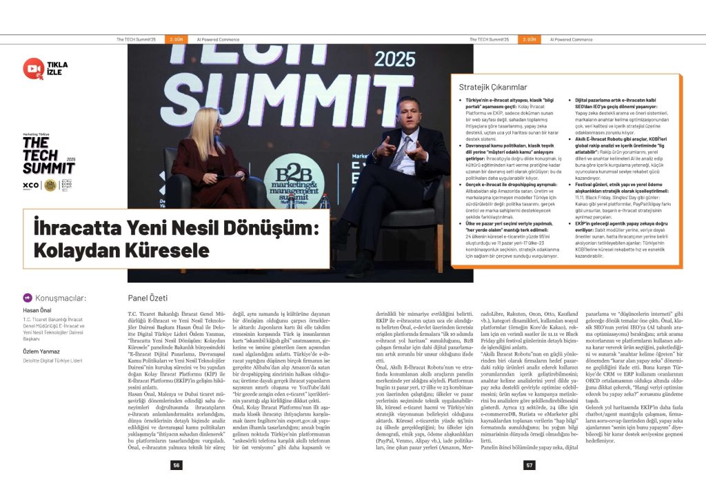 İhracatta yeni nesil dönüşüm: Kolaydan küresele