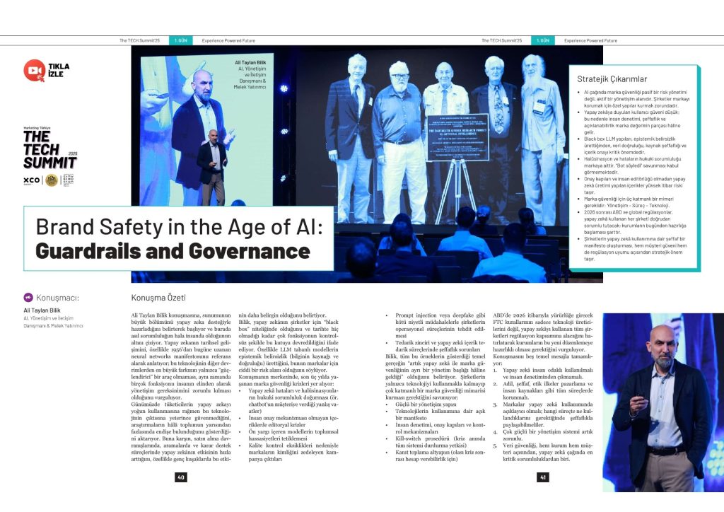 Yapay zeka çağında marka güvenliği