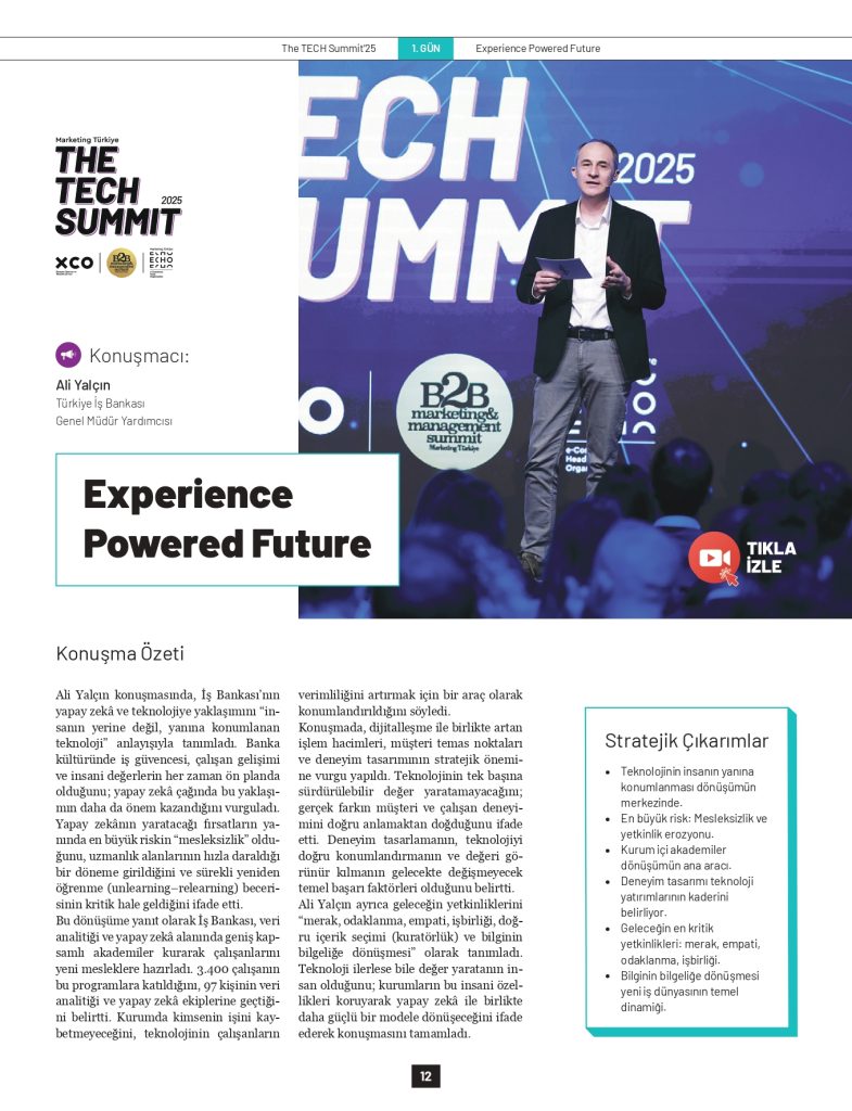 İş Bankası’nın AI stratejisi: "Teknolojiyi insanın yerine değil, yanına konumlandırmak"