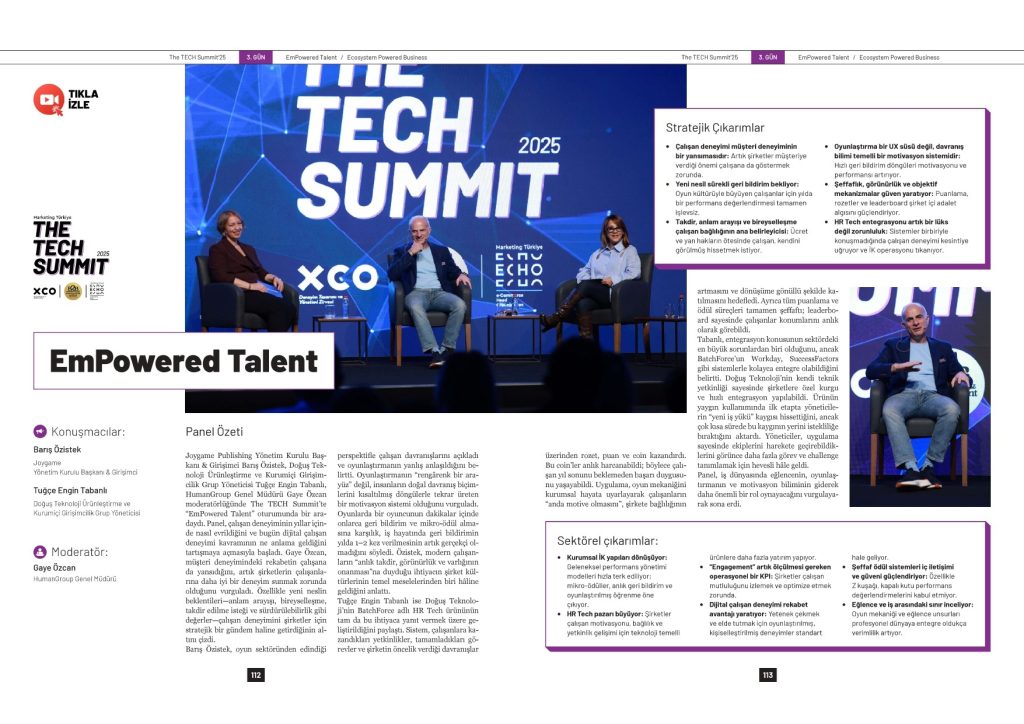 Çalışan deneyiminde oyunlaştırma ve anlık motivasyon dönemi...