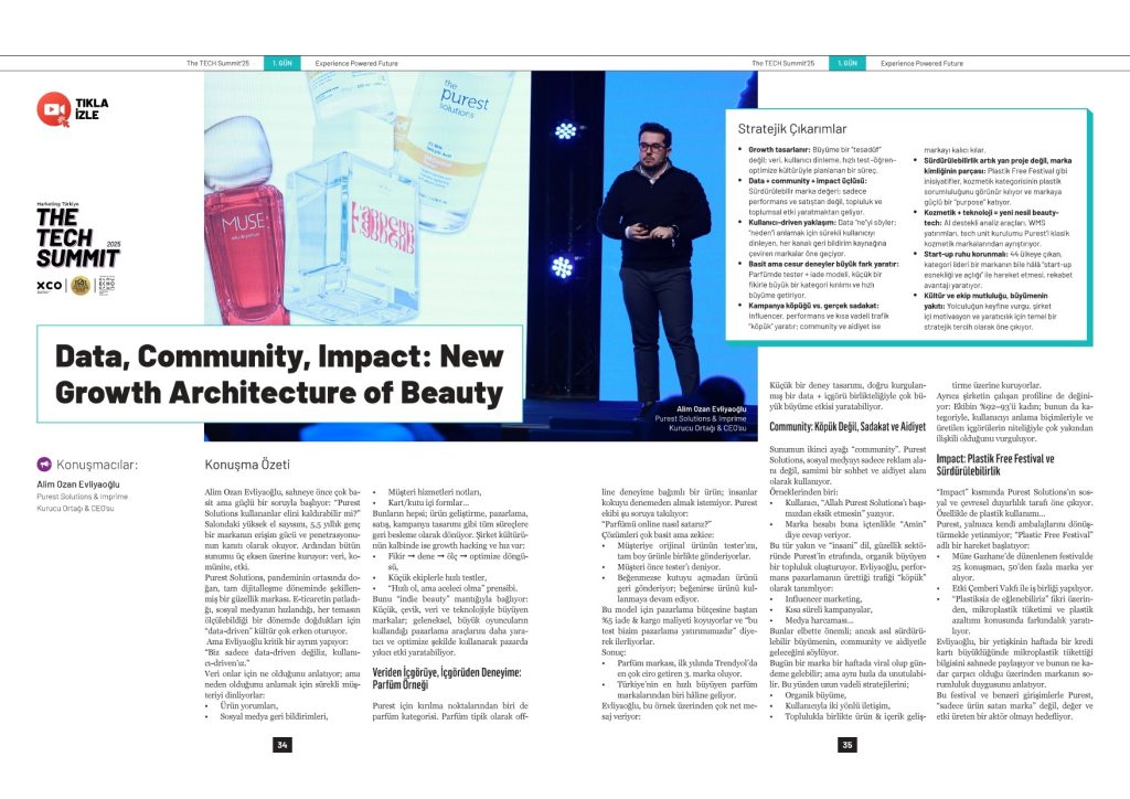 The Purest Solutions sadece veri değil, kullanıcı odaklı ilerliyor