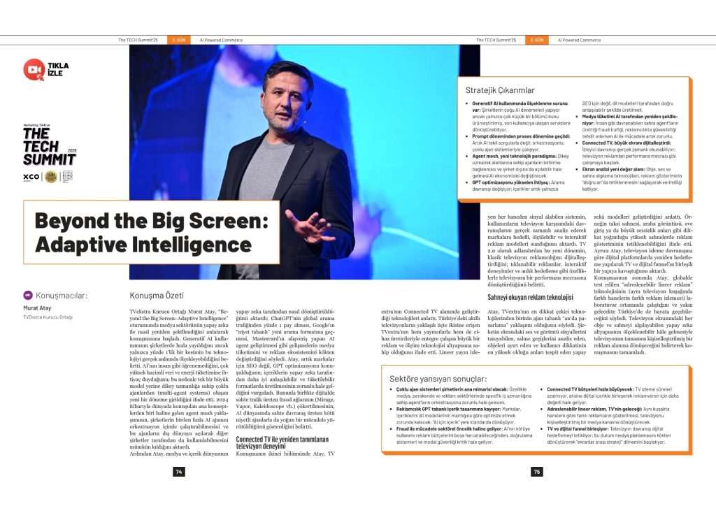 Televizyon, yapay zeka ile bir performans mecrasına dönüşüyor...