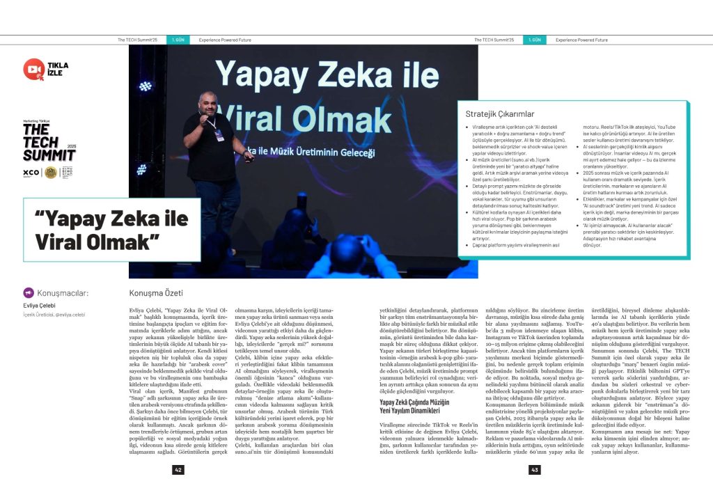 “Yapay zeka ile viral olmak”