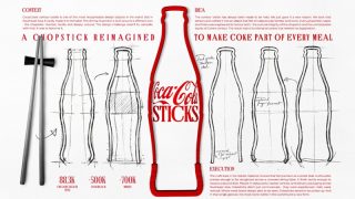 Coca-Cola ikonik şişesini yemek çubuğuna dönüştürdü: "CokeSticks"