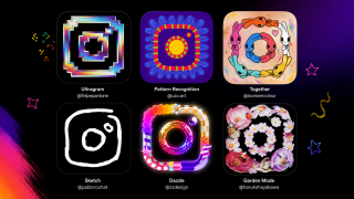Instagram logosu sanatçıların ellerinde yeniden şekilleniyor