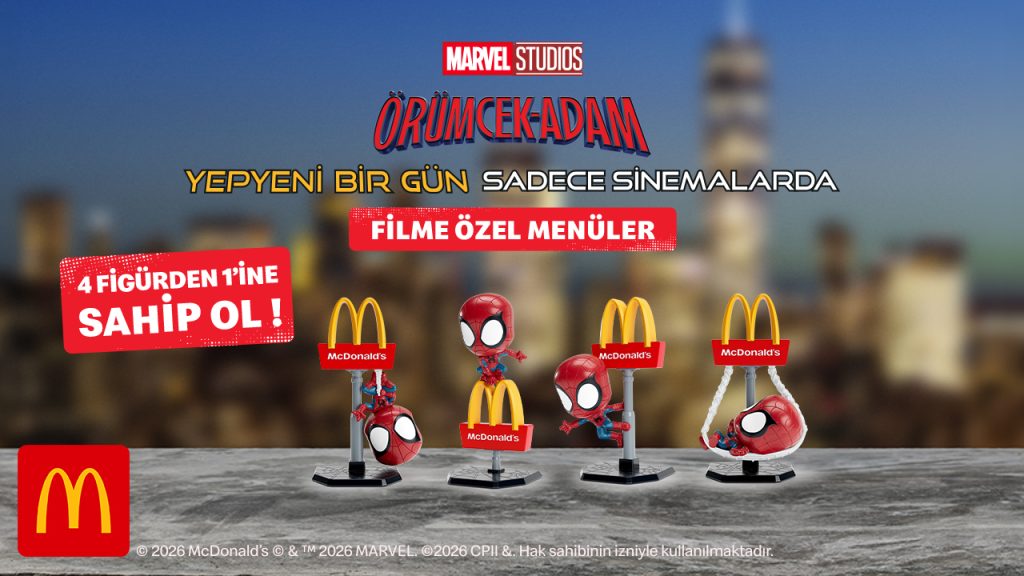 McDonald’s Türkiye, Örümcek Adam’ı menülerine taşıdı McDonald’s Türkiye, Örümcek Adam’ı menülerine taşıdı
