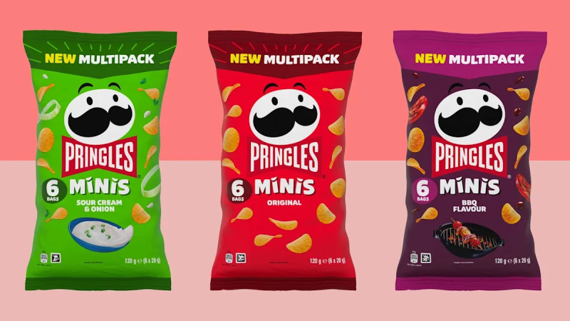 Pringles, ikonik cipsini mini boyutuyla piyasaya sürdü