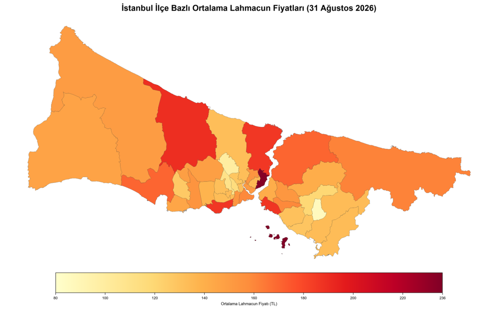 Lahmacun fiyatları belli oldu: En pahalı şehirde ortalama fiyat 344 liraya çıktı Lahmacun fiyatları belli oldu: En pahalı şehirde ortalama fiyat 344 liraya çıktı