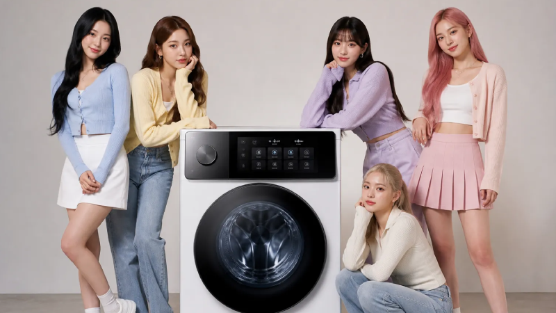 LG, çamaşır makinesini K-pop grubuna dönüştürdü