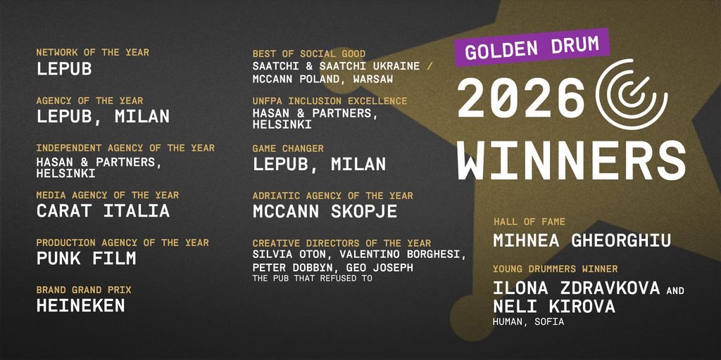 Golden Drum 2026'da ödüller sahiplerine kavuştu! TBWAIstanbul ülkeye Grand Prix ile dönüyor... Golden Drum 2026'da ödüller sahiplerine kavuştu! TBWAIstanbul ülkeye Grand Prix ile dönüyor...